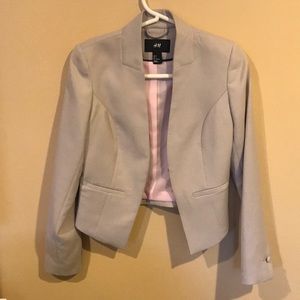 H&M Gray/Beige Blazer